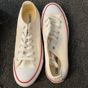 White Low Converse — Brand New!!